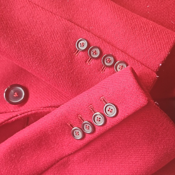 Zara red 75% wool coat - Picture 5 of 7